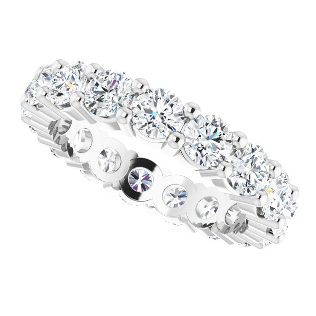 3.57 ct. Round Diamond Eternity Band-VIRABYANI